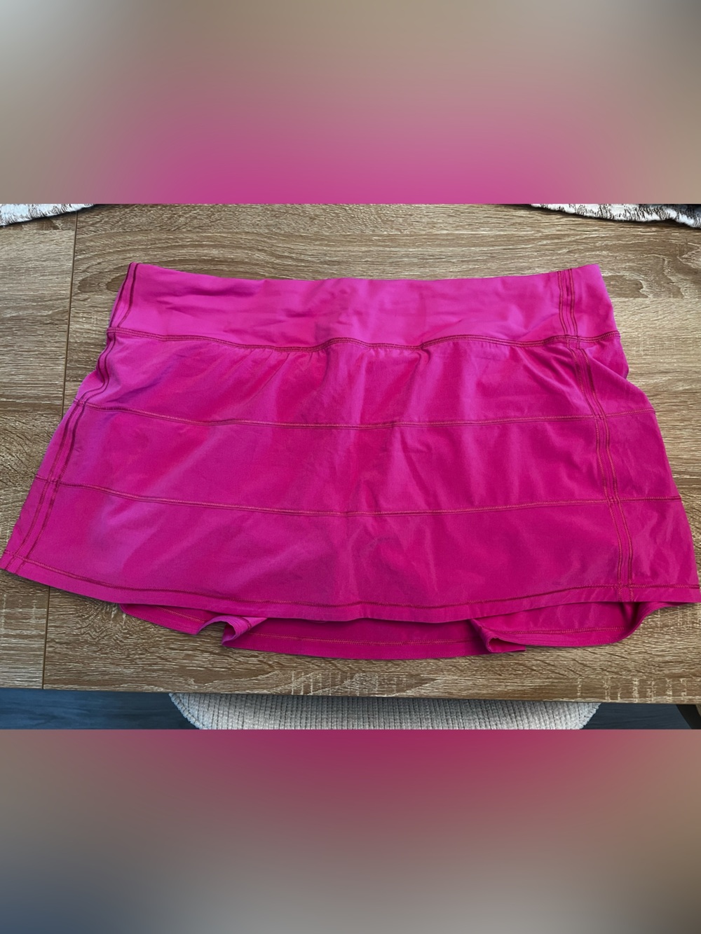 Lululemon Sonic Pink Pace Rival Skirt